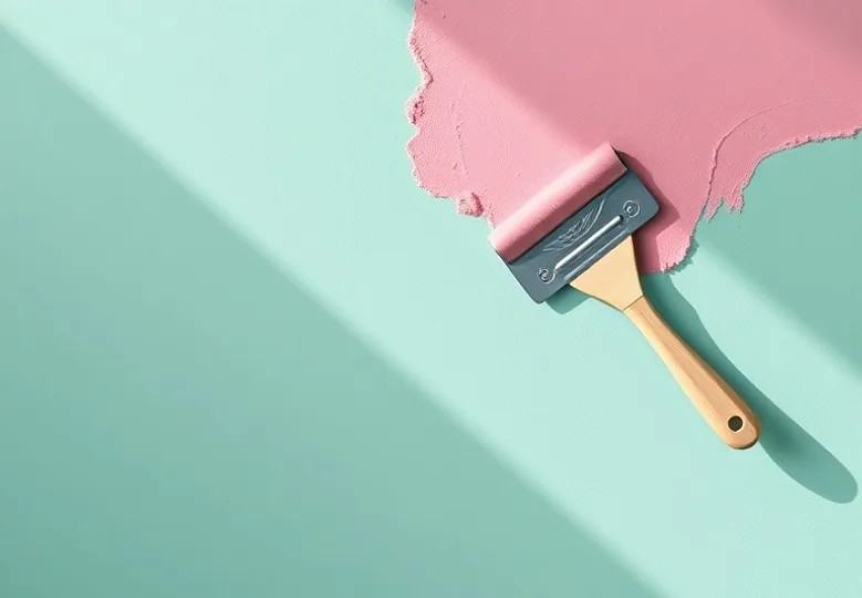 Application d'un enduit décoratif à la lisseuse sur un mur