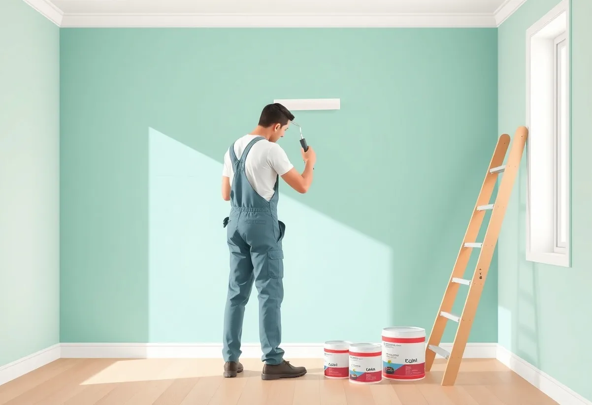 Peintre Vitry-sur-Seine 94400 en intervention sur un chantier